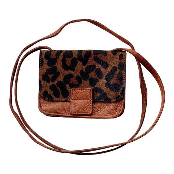 J. Crew Cowhide Leather Mini Crossbody Bag - Picture 1 of 10